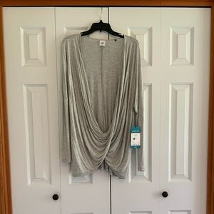 Cabi Style 3245 Taylor Tee Twist Drape Cross Front Top
